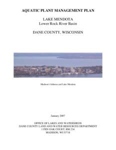 Wisconsin / Potamogeton crispus / Lake Mendota / Geography of the United States / Myriophyllum spicatum / Potamogeton illinoensis / Potamogeton amplifolius / Potamogeton richardsonii / Potamogeton foliosus / Potamogeton / Invasive plant species / Aquatic plants