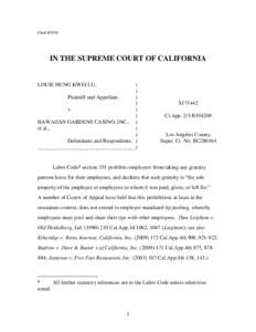 Filed[removed]IN THE SUPREME COURT OF CALIFORNIA LOUIE HUNG KWEI LU,