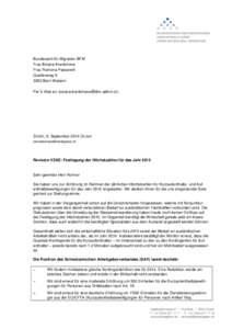 Bundesamt für Migration BFM Frau Boiana Krantcheva Frau Ramona Passarelli Quellenweg[removed]Bern-Wabern Per E-Mail an: [removed].