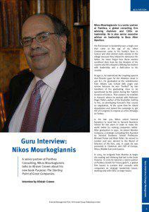 Nikos Mourkogiannis is a senior partner at Panthea, a global consulting firm advising chairmen and CEOs on