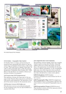 The Swedish National Atlas in WebbGIS  GIS Activities – Geographic Data Sweden GSD-Digital Elevation (GSD-Höjddata)