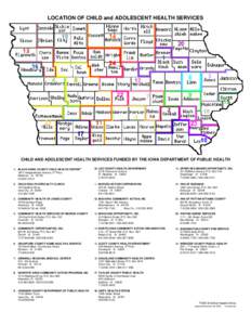 LOCATION OF CHILD and ADOLESCENT HEALTH SERVICES