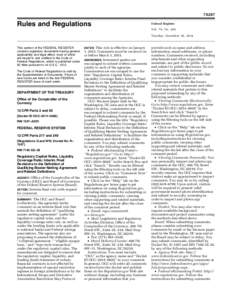 Contract law / Legal documents / ISDA Master Agreement / Systemic risk / Bank regulation / International Swaps and Derivatives Association / Repurchase agreement / Dodd–Frank Wall Street Reform and Consumer Protection Act / Office of the Comptroller of the Currency / Financial economics / Finance / Business