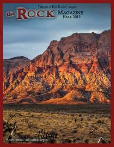 2013  Your Link to Red Rock Canyon Dear Friends Members,