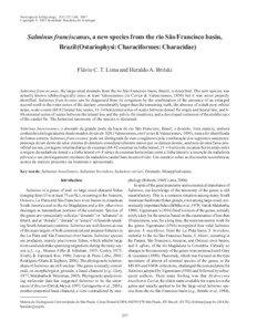 Neotropical Ichthyology, 5(3):[removed], 2007 Copyright © 2007 Sociedade Brasileira de Ictiologia