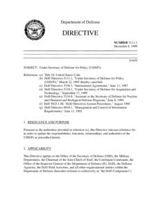 DoD Directive[removed], December 8, 1999