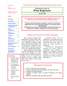 Management Guide of Pine Engraver Beetle