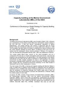 Capacity building_SCOR_Bremen_IAEA