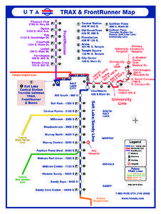 TRAX & FrontRunner Map Pleasant View 2700 N. Hwy 89 P