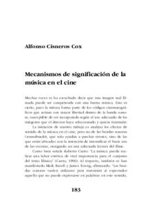 Alfonso Cisneros Cox  Mecanismos de significación de la