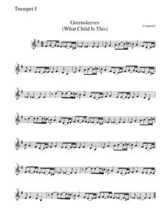 Trumpet I Greensleeves (What Child Is This)                   