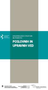 Kvalifikacijska struktura na področju poslovnih in upravnih ved