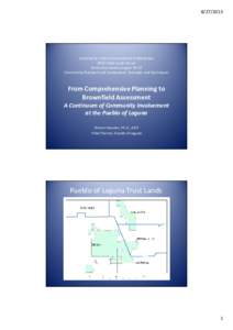 Urban planning / Planning / Paraje / New Mexico / Laguna Pueblo / Comprehensive planning