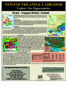 NEWFOUNDLAND & LABRADOR Explore The Opportunities Krats - Copper-Nickel -Cobalt LABRADOR  Nain