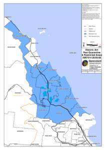 Electric Ant pest quarantine and restricted areas map