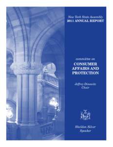 New York State Assembly 2011 Annual Report committee on  consumer