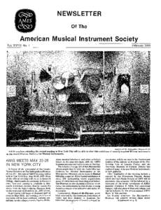 NEWSLETTER Of The American Musical Instrument Society February 1989