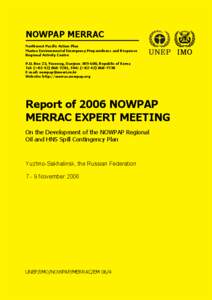 Microsoft Word - 2. _Draft by revised EM_ Report of 2006 NOWPAP MERRAC Expe…