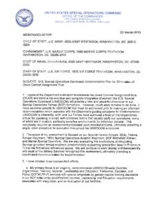 United States Special Operations Command / United States Navy Hospital Corpsman / Joint Special Operations University / Special Forces / United States military occupation code / United States Air Force / United States Army Special Operations Command / Chemical /  biological /  radiological /  and nuclear / Special Operations Force / Military organization / Counter-terrorism / Military