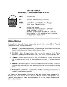 CITY OF LOMPOC PLANNING COMMISSION STAFF REPORT TO:  DATE: