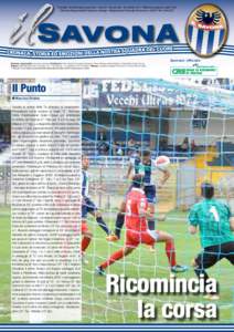 Periodico di informazione sportiva - Anno VI - Numero[removed]ottobre[removed]Diffusione gratuita copie 1500 Direttore Responsabile Francesca Astengo - Registrazione Tribunale di Savona n[removed]del[removed]Sponsor Uff