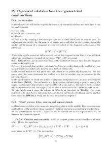 IV Canonical relations for other geometrical constructions IV.1. Introduction