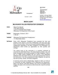 Wisconsin / Firefighter / Milwaukee / Geography of the United States / Government of Milwaukee /  Wisconsin / Milwaukee Fire Department / Milwaukee metropolitan area