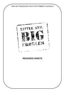 Fire ant resource pack for primary schools