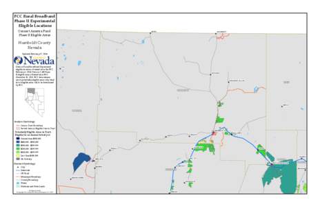 FCC Rural Broadband Phase II Experimental Eligible Locations Connect America Fund Phase II Eligible Areas