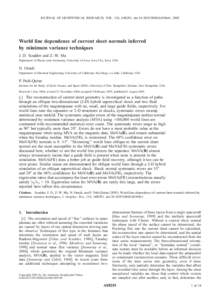 JOURNAL OF GEOPHYSICAL RESEARCH, VOL. 110, A08201, doi:[removed]2004JA010661, 2005  World line dependence of current sheet normals inferred by minimum variance techniques J. D. Scudder and Z.-W. Ma Department of Physics a