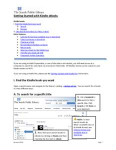 Getting Started with Kindle eBooks