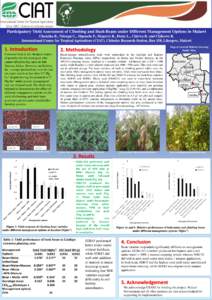 Participatory Yield Assessment of Climbing and Bush Beans under Different Management Options in Malawi Chataika B., Ndengu G., Mponela P., Magreta R., Desta L., Chirwa R. and Chikowo R. International Center for Tropical 