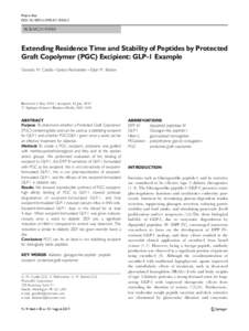 Medicine / Gastroenterology / Diabetes / Glucagon-like peptide-1 / Eli Lilly and Company / Anti-diabetic medication / Incretin / Dipeptidyl peptidase-4 inhibitor / C18 / Peptide hormones / Endocrine system / Anti-diabetic drugs