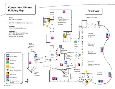 Consortium Library Building Map First Floor ARLIS Alaska Resources