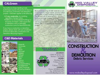 Environment / Sustainable building / Sustainable architecture / Building materials / Green building / Low-energy building / Roll-off / Recycling / Demolition / Architecture / Construction / Building engineering