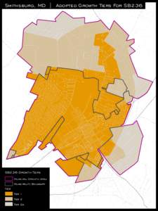 Smithsburg, MD | Adopted Growth Tiers For SB236  SB236 Growth Tiers Municipal Growth Area