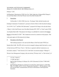 Order Approving a Proposed Rule Change to List and Trade Shares of the Grail Western Asset Ultra Short Duration ETF