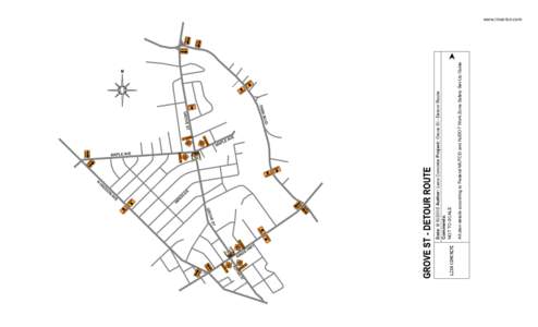 All plan details according to Federal MUTCD and NJDOT Work Zone Safety Set-Up Guide  Date: Author: Lexa Concrete Project: Grove St - Detour Route Comments: NOT TO SCALE