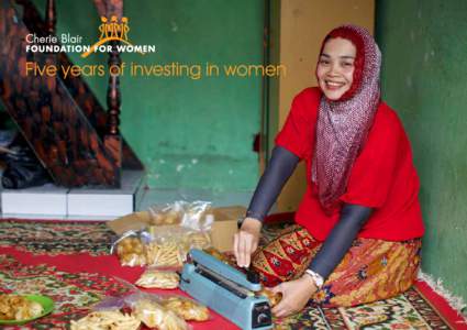 Five years of investing in women  “ “