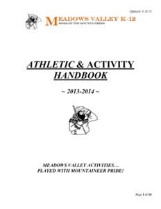 Updated: [removed]ATHLETIC & ACTIVITY HANDBOOK ~ [removed] ~