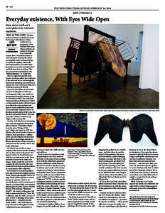 10  WE THE NEW YORK TIMES, SUNDAY, FEBRUARY 16, 2014 ARTS | PEEKSKILL