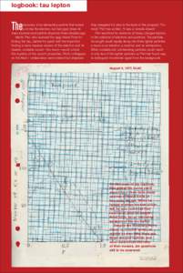 Tau / Lepton / Muon / Electron / Particle decay / Neutrino / Elementary particle / Book:Leptons / Lepton number / Physics / Leptons / Particle physics