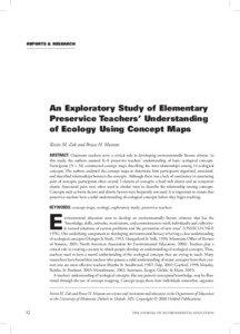 REPORTS & RESEARCH  An Exploratory Study of Elementary