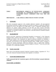 Kentucky Council on Postsecondary Education / Colorado Commission on Higher Education / Education in Colorado / National Alliance of Concurrent Enrollment Partnerships