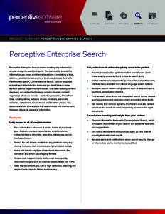 Content management systems / Computer networks / Internet privacy / Enterprise search / Intranet / Search engine indexing / Perceptive Software / Web search engine / Beyondoc / Information science / Information retrieval / Searching