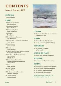 CONTENTS Issue 4, February 2013 EDITORIAL 2 Sharon Blackie  PROSE