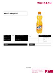 Fanta Orange 5dl[removed]Preis in CHF: