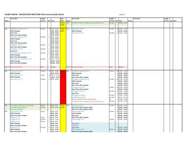 ISLAND SCHOOL - IB/GCSE/IGCSE MAY/JUNE 2014 exam timetable (Final) 1st session Venue Hall