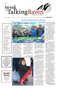 August 2014 Vol. 8, Issue 8  Quileute Days 2014 in Review