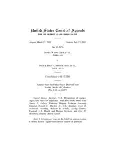 United States Court of Appeals FOR THE DISTRICT OF COLUMBIA CIRCUIT Argued March 25, 2013  Decided July 23, 2013